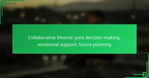 Collaborative Divorce: joint decision-making, emotional support, future planning