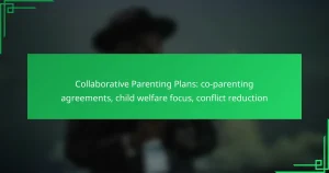 Collaborative Parenting Plans: co-parenting agreements, child welfare focus, conflict reduction