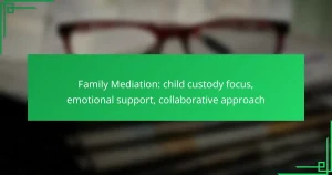 Family Mediation: child custody focus, emotional support, collaborative approach